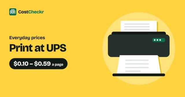 Print at UPS, $0.10 to $0.59 a page