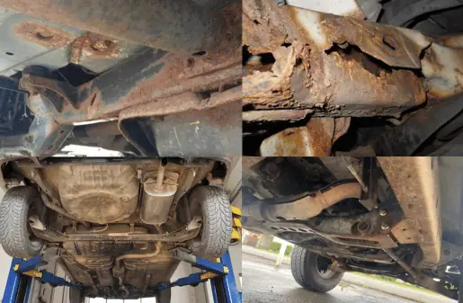 Severity of Rust on Undercarriage