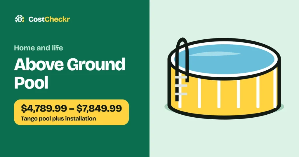 Above Ground Pool, $4,789.99 to $7,849.99 Tango pool plus installation