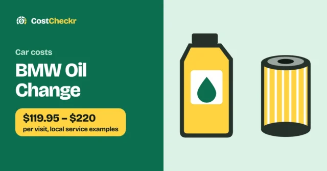 BMW Oil Change, $119.95 to $220 per visit, local service examples