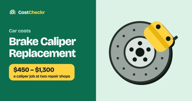 Brake Caliper Replacement, $450 to $1,300 a caliper job at two repair shops
