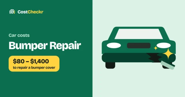 Bumper Repair, $80 to $1,400 to repair a bumper cover