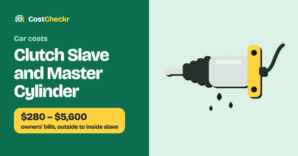Clutch Slave and Master Cylinder, $280 to $5,600 owners' bills, outside to inside slave