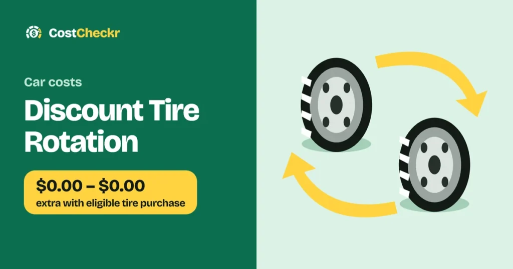Discount Tire Rotation, $0 to $0 extra with eligible tire purchase