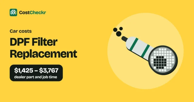 DPF Filter Replacement, $1,425 to $3,767 dealer part and job time