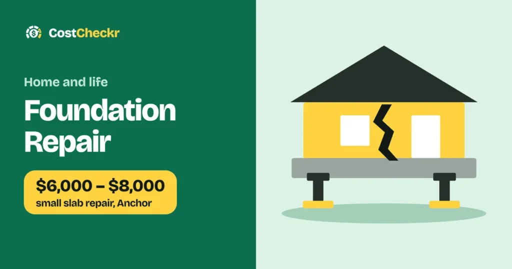 Foundation Repair, $6,000 to $8,000 small slab repair, Anchor
