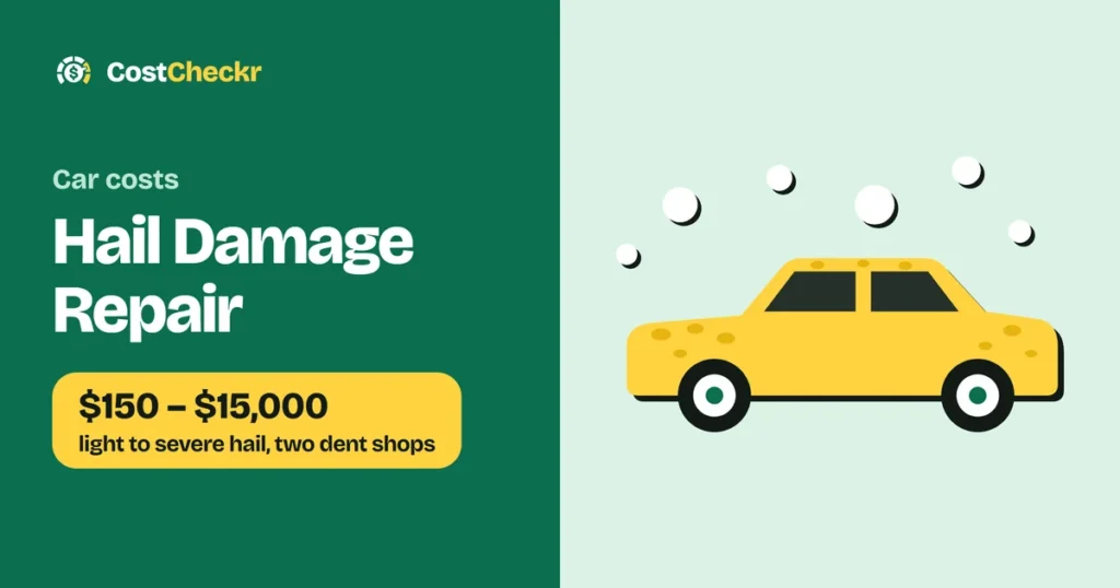 Hail Damage Repair, $150 to $15,000 light to severe hail, two dent shops