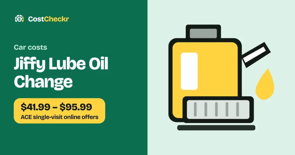 Jiffy Lube Oil Change, $41.99 to $95.99 ACE single-visit online offers