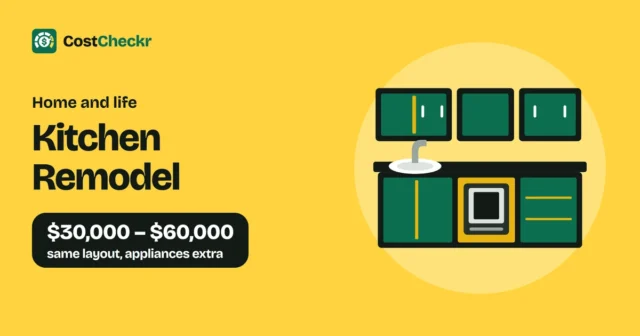 Kitchen Remodel, $30,000 to $60,000 same layout, appliances extra