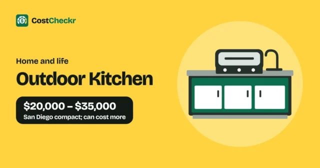 Outdoor Kitchen, $20,000 to $35,000 San Diego compact; can cost more
