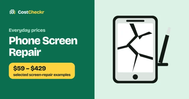 Phone Screen Repair, $59 to $429 selected screen-repair examples