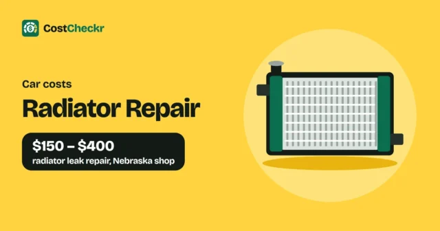 Radiator Repair, $150 to $400 radiator leak repair, Nebraska shop