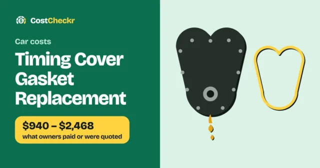 Timing Cover Gasket Replacement, $940 to $2,468 what owners paid or were quoted