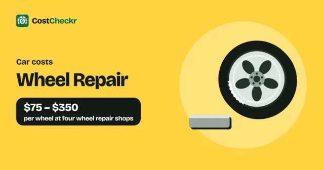 Wheel Repair, $75 to $350 per wheel at four wheel repair shops